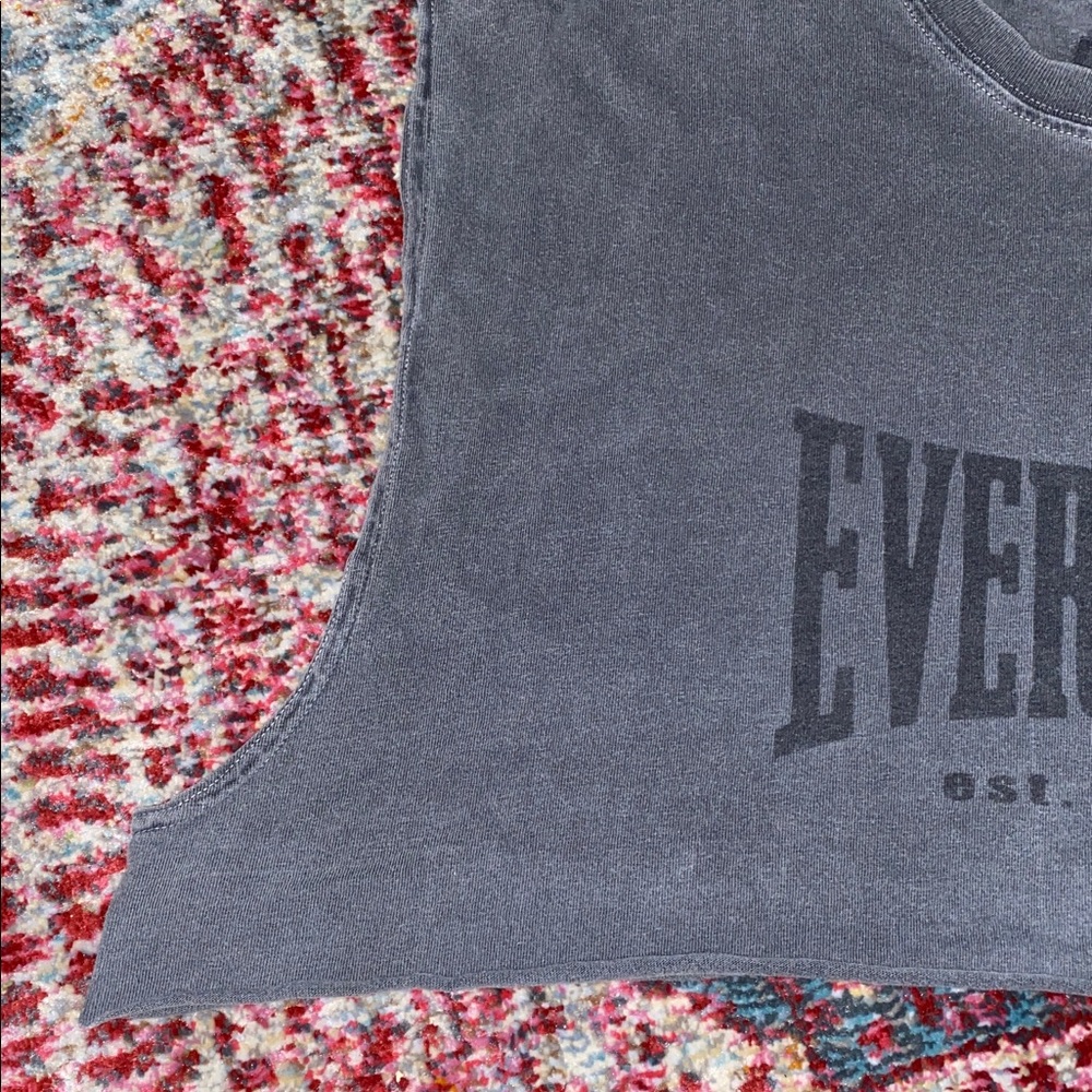 Super Cropped Grey Everlast Tee - Picture 4 of 6